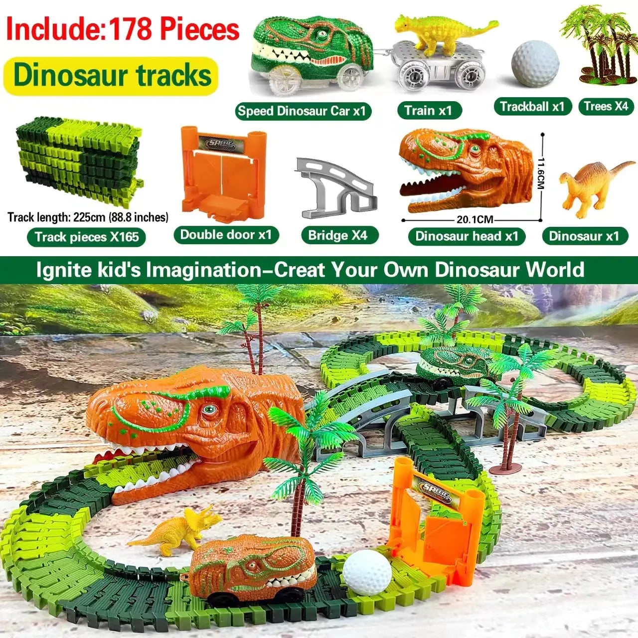 Dinosaur Climbing Track Toy